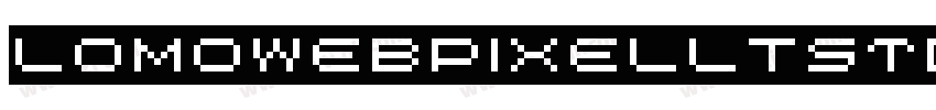 LomoWebPixelLTStd 4字体转换